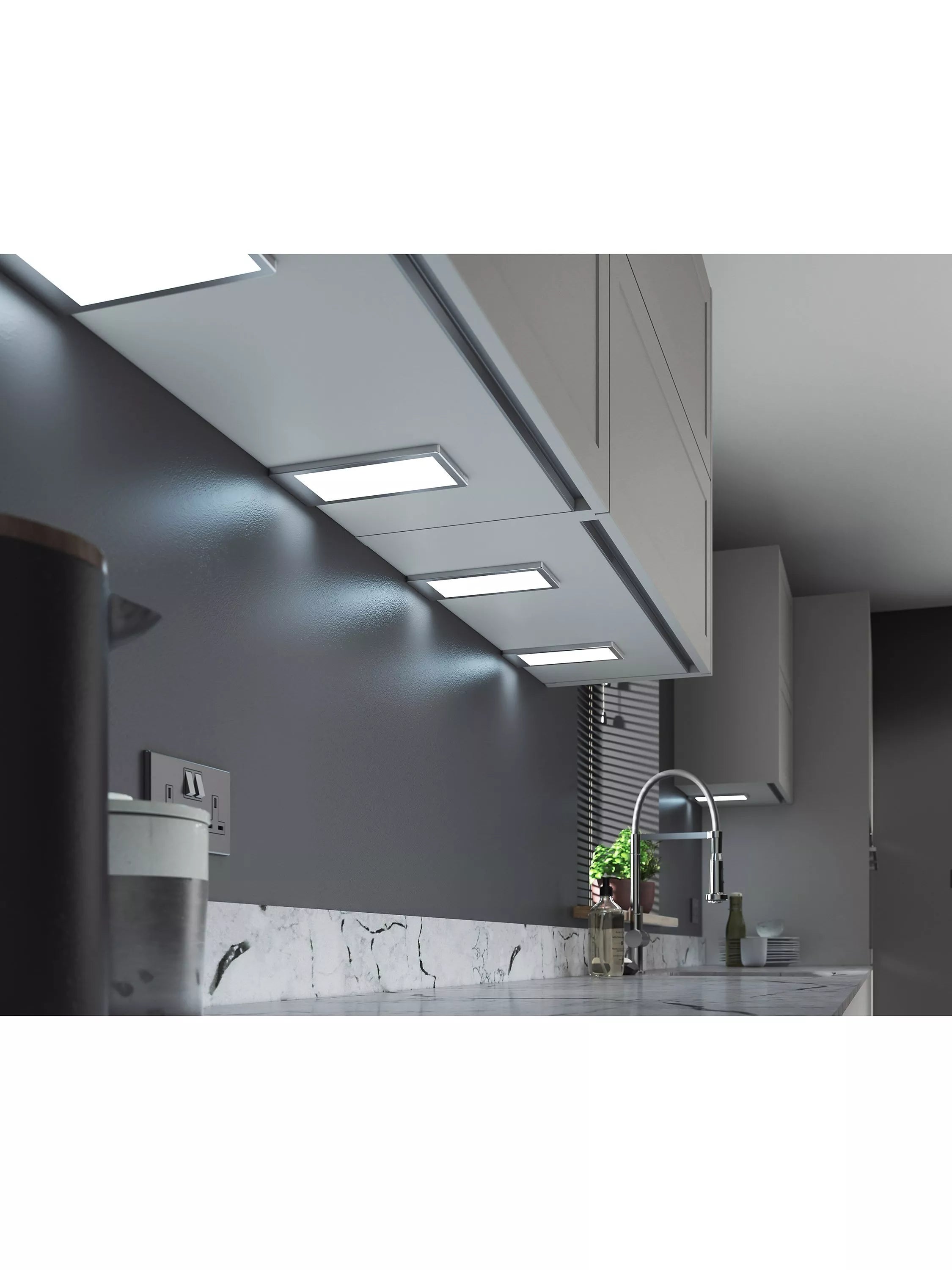 Sensio Neo LED under cabinet light with Trio Tone, imported from the UK