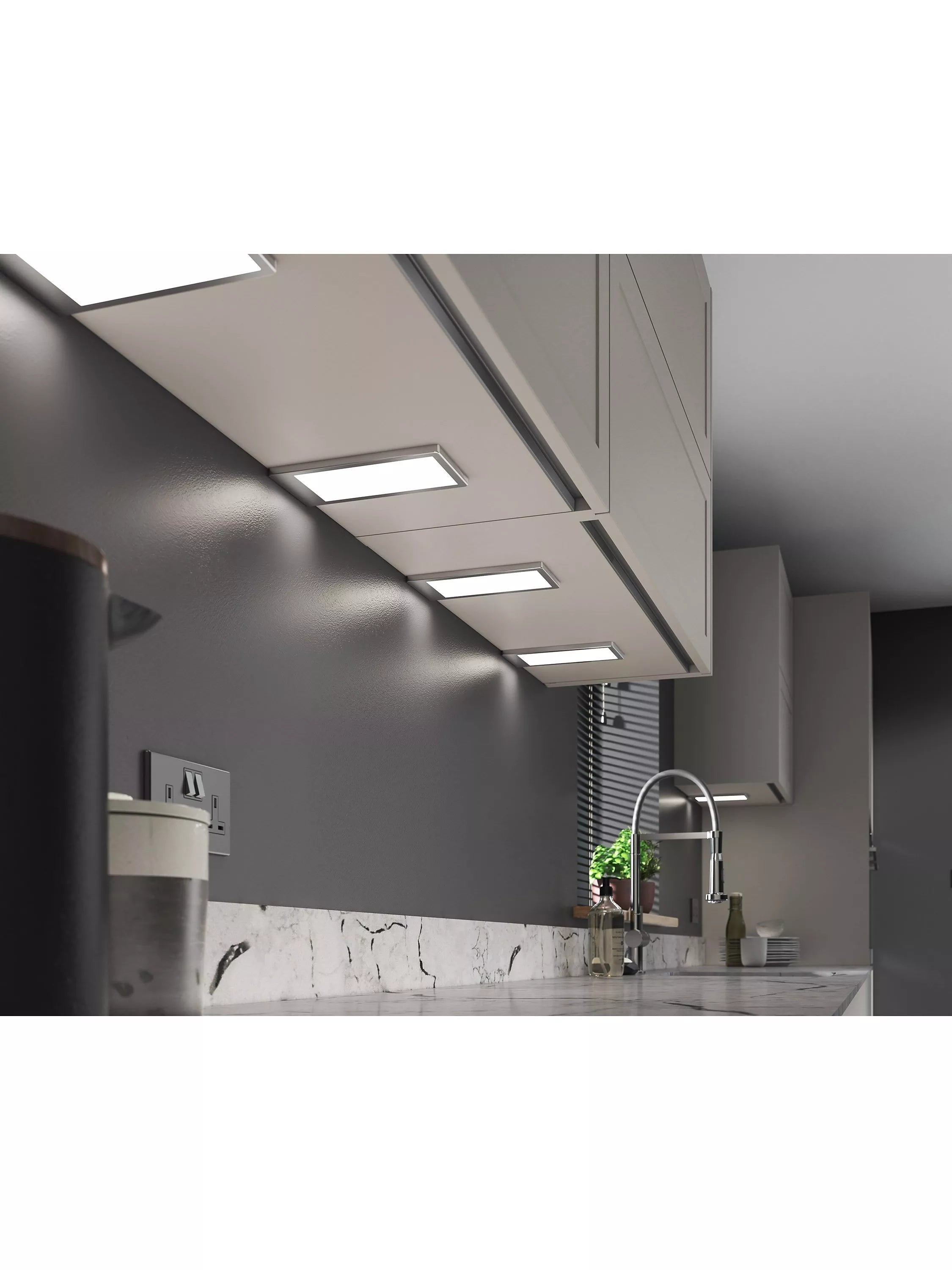 Sensio Neo LED under cabinet light with Trio Tone, imported from the UK