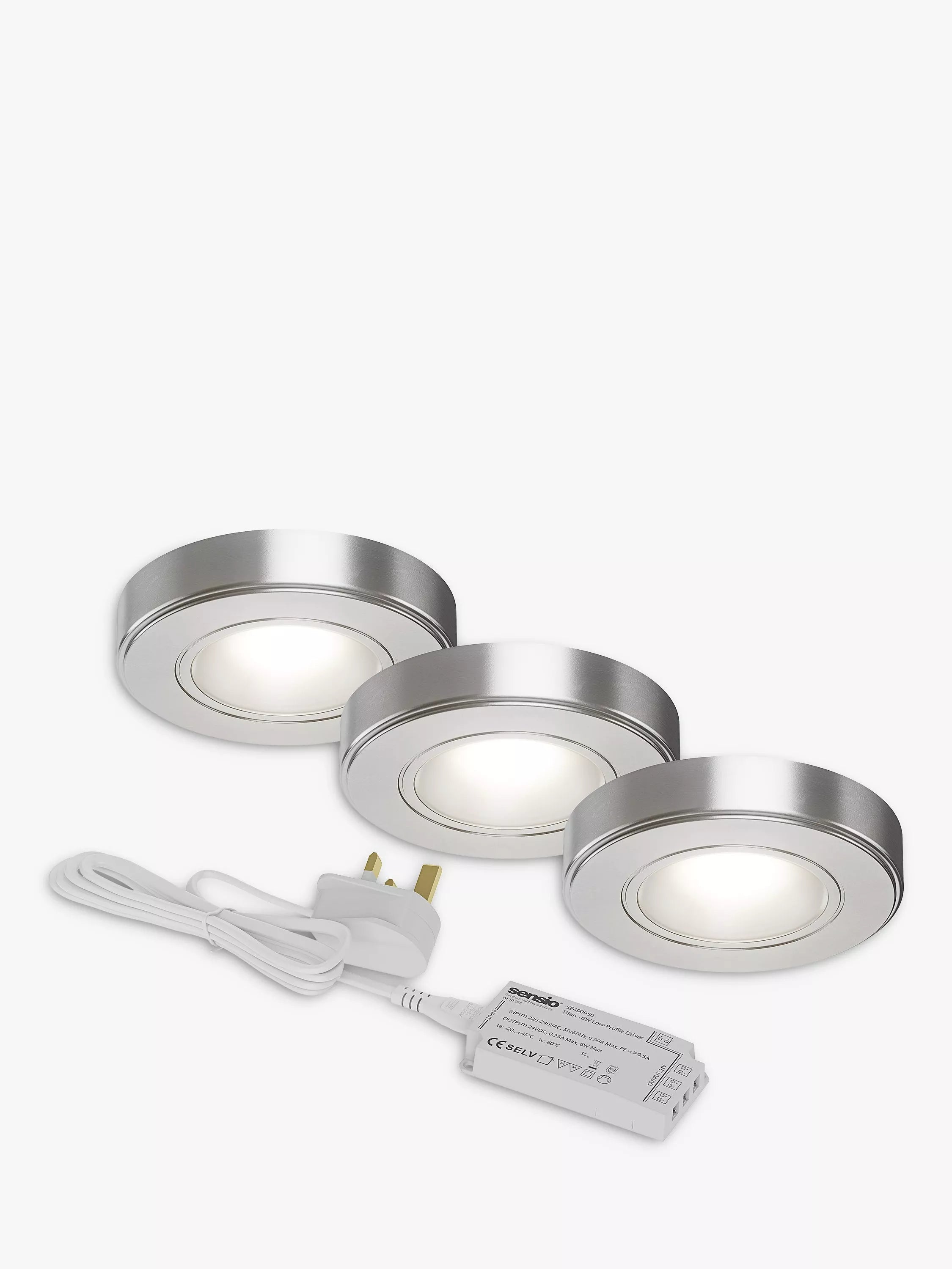 Sensio Zeta LED under cabinet lights pack of 3 (British brand)