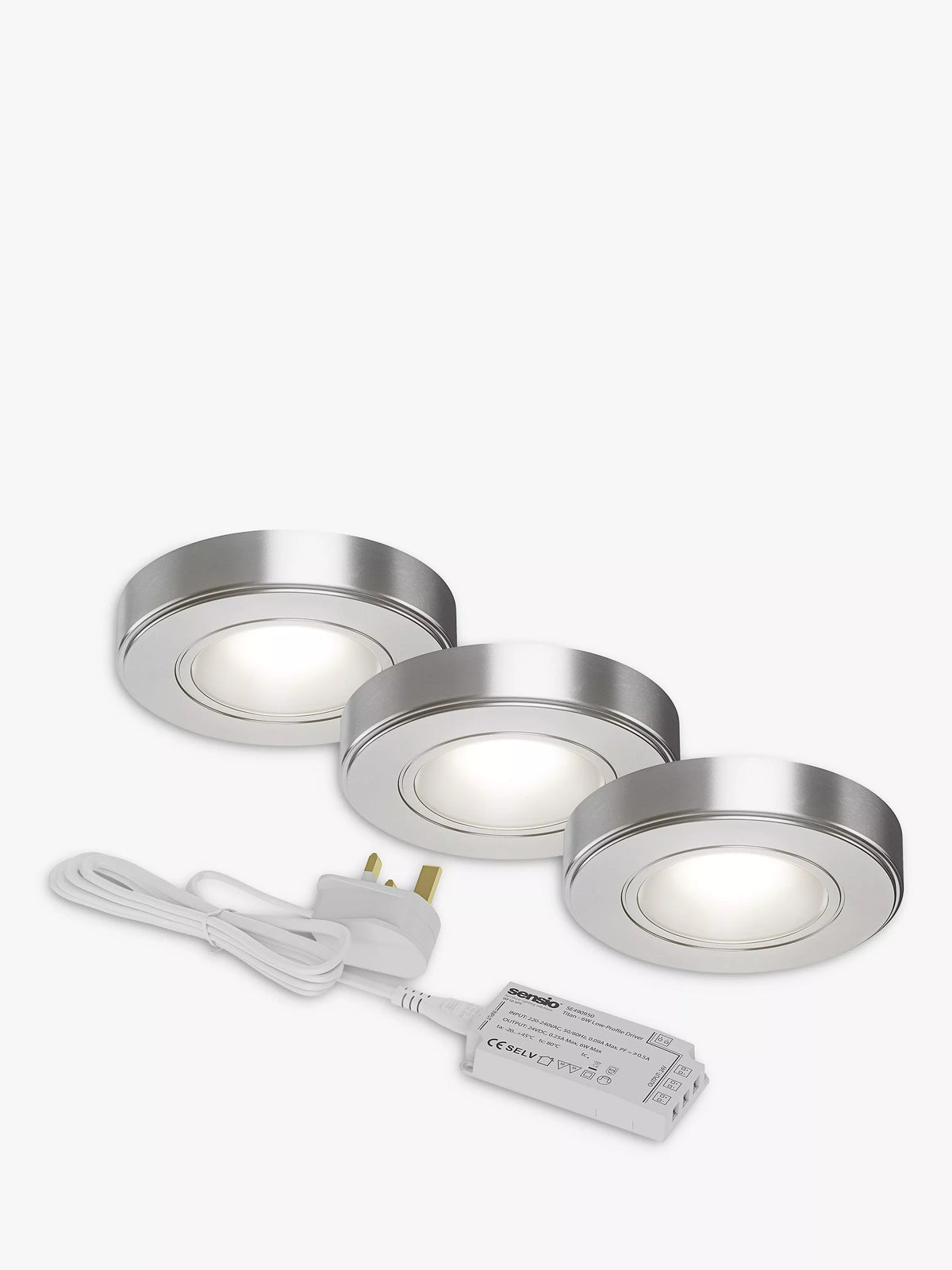 Sensio Zeta LED under cabinet lights pack of 3 (British brand)