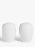John Lewis porcelain salt and pepper shakers set of 2 white, UK version
