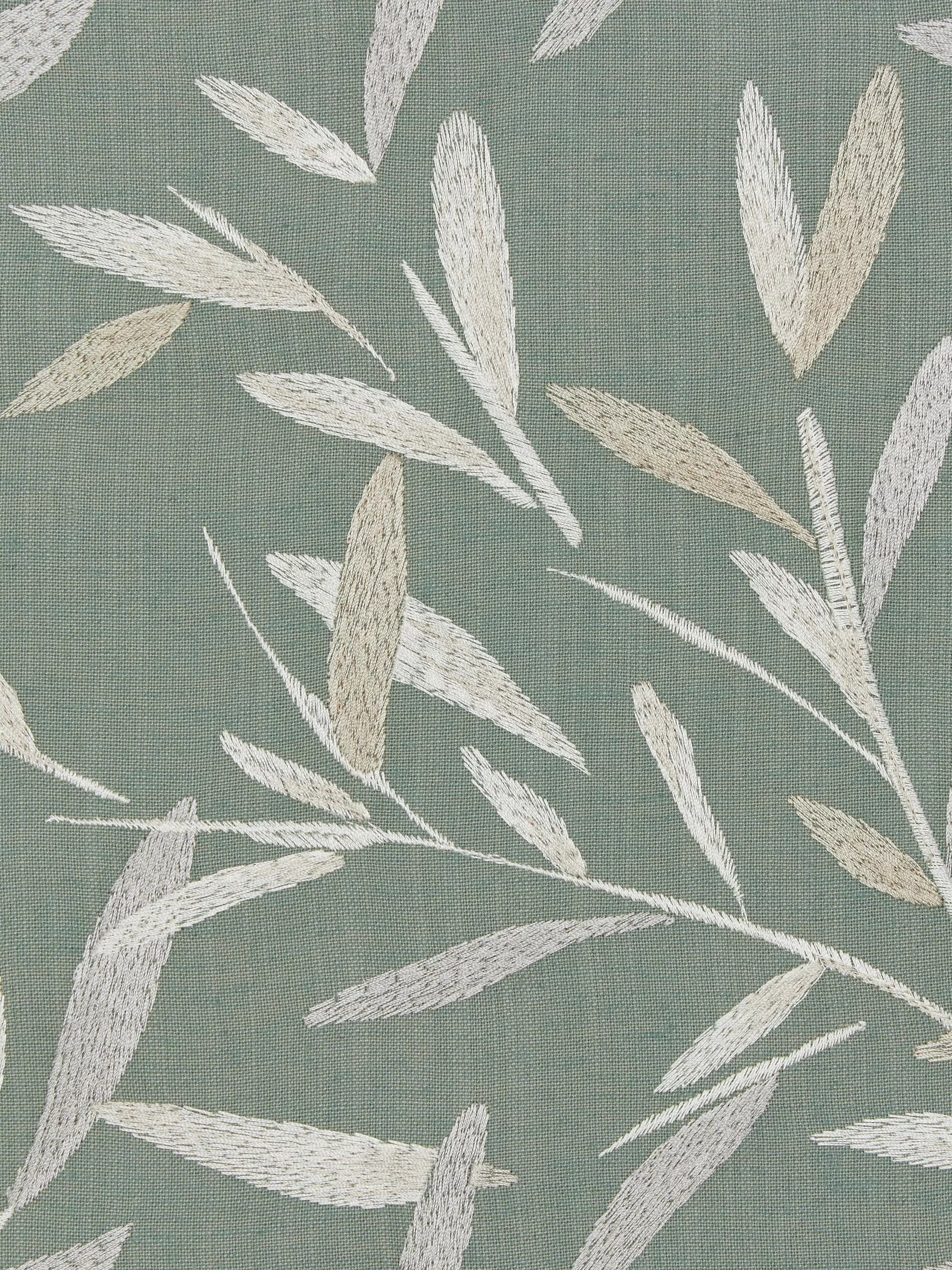 John Lewis Langley Leaf Embroidery Furnishing Fabric