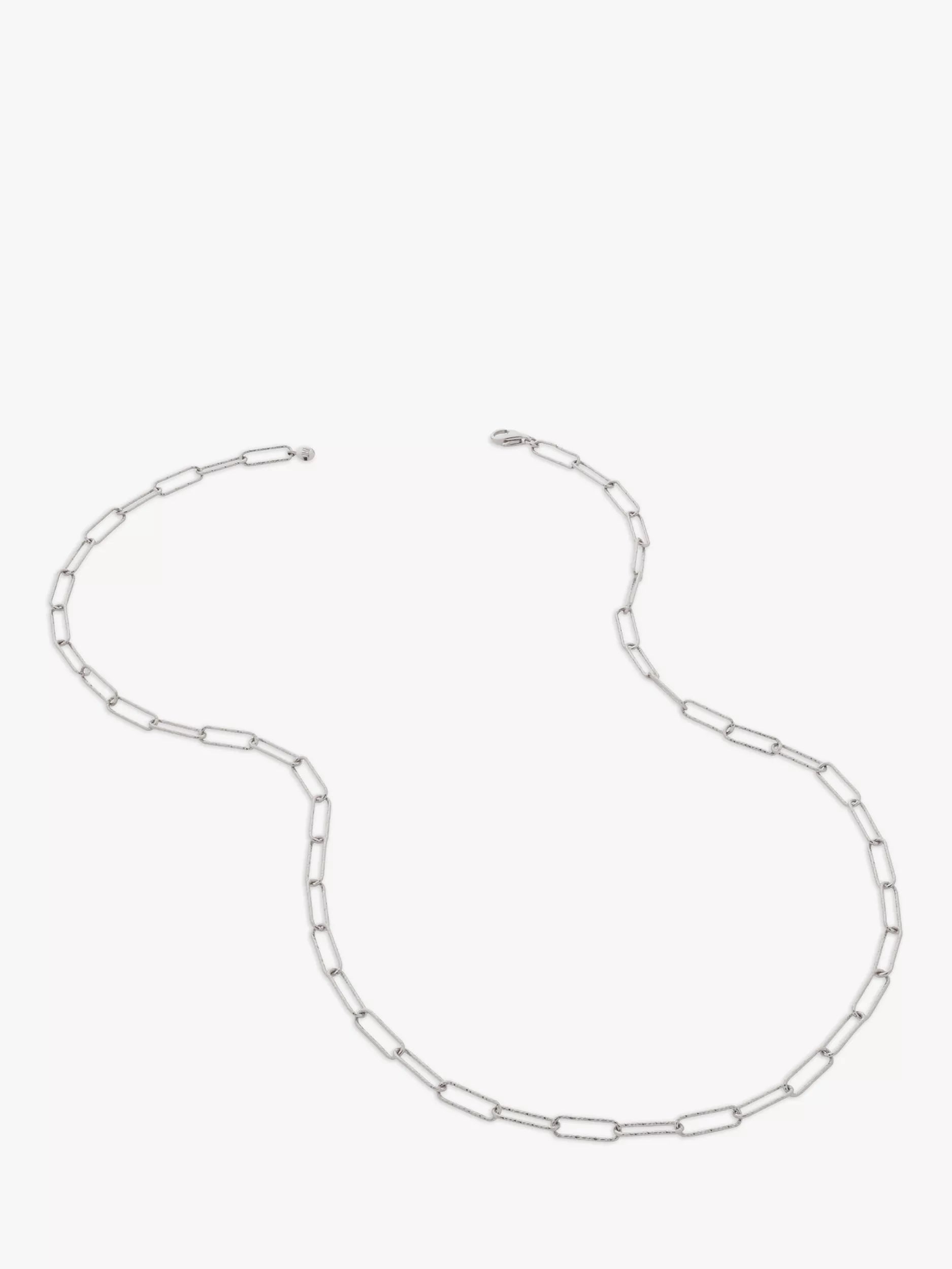 Monica Vinader Alta Textured Chain Necklace 45cm