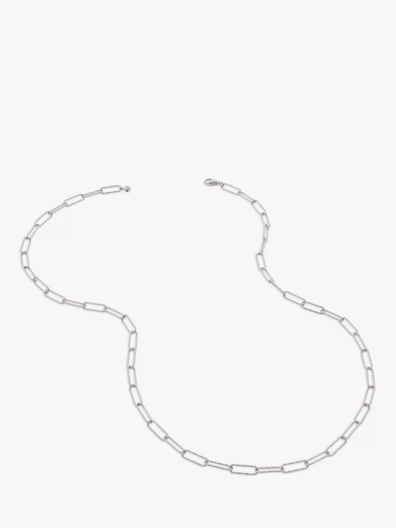 Monica Vinader Alta Textured Chain Necklace 45cm