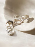 Monica Vinader MV Siren Muse bold silver ring, UK version