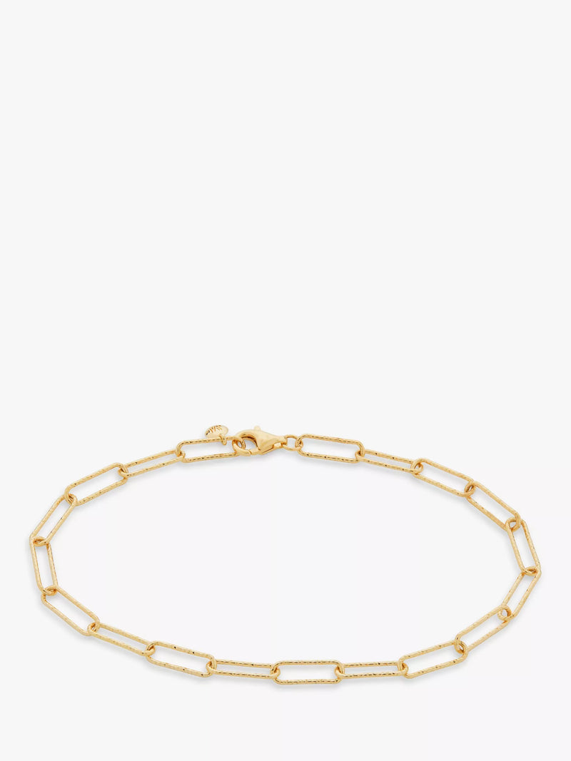 Monica Vinader gold plated chain bracelet 20cm - British product