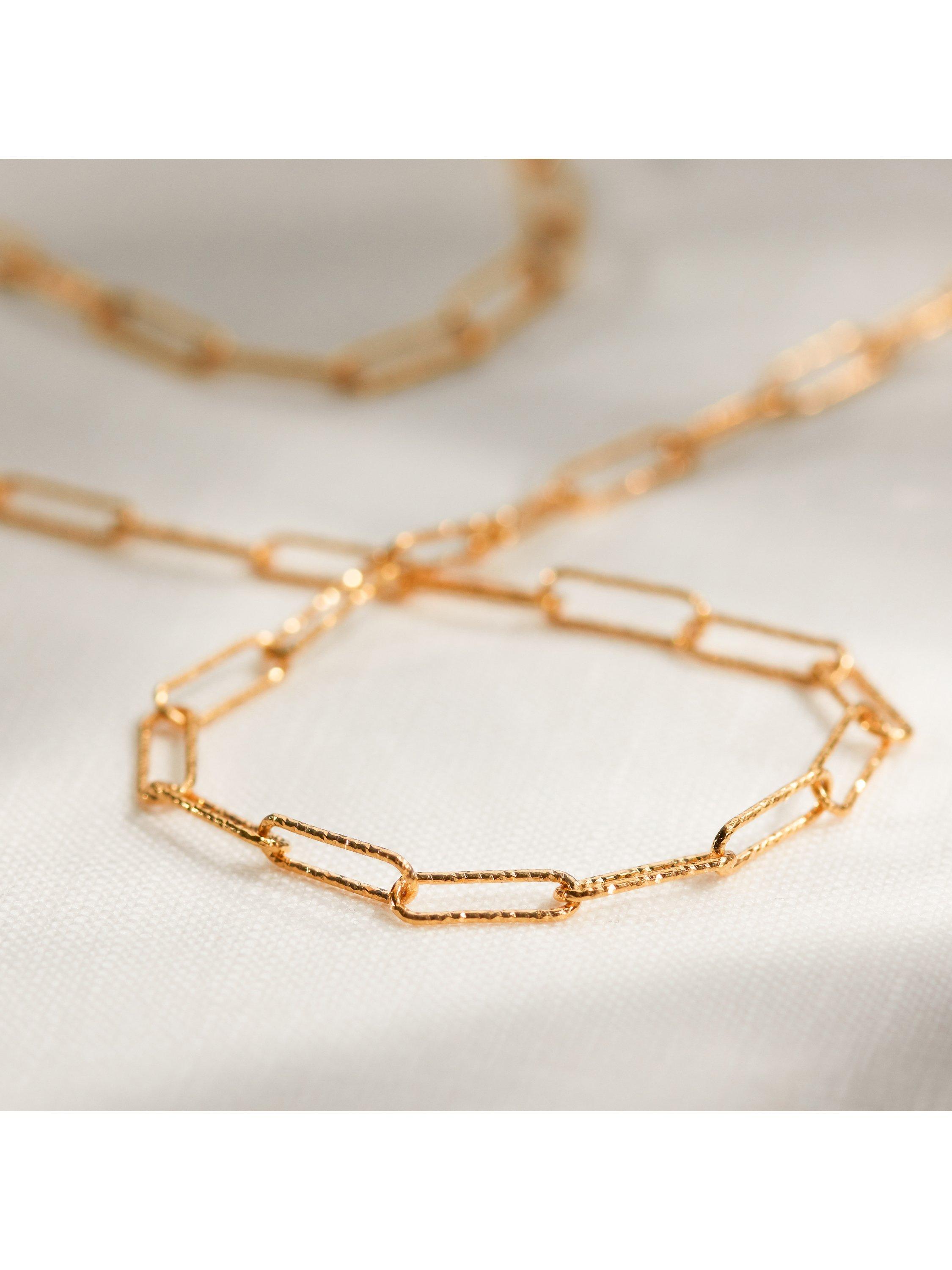Monica Vinader gold plated chain bracelet 20cm - British product