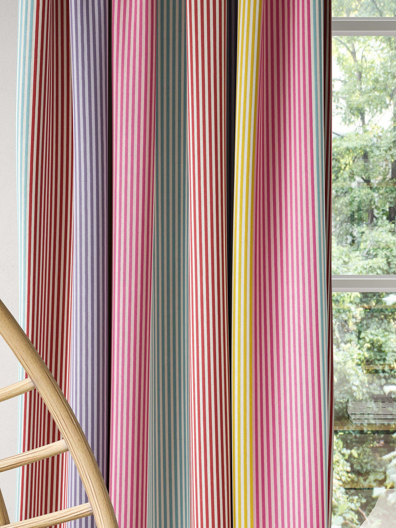 Harlequin Funfair Stripe furnishing fabric, imported from the UK