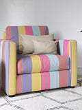 Harlequin Funfair Stripe furnishing fabric, imported from the UK