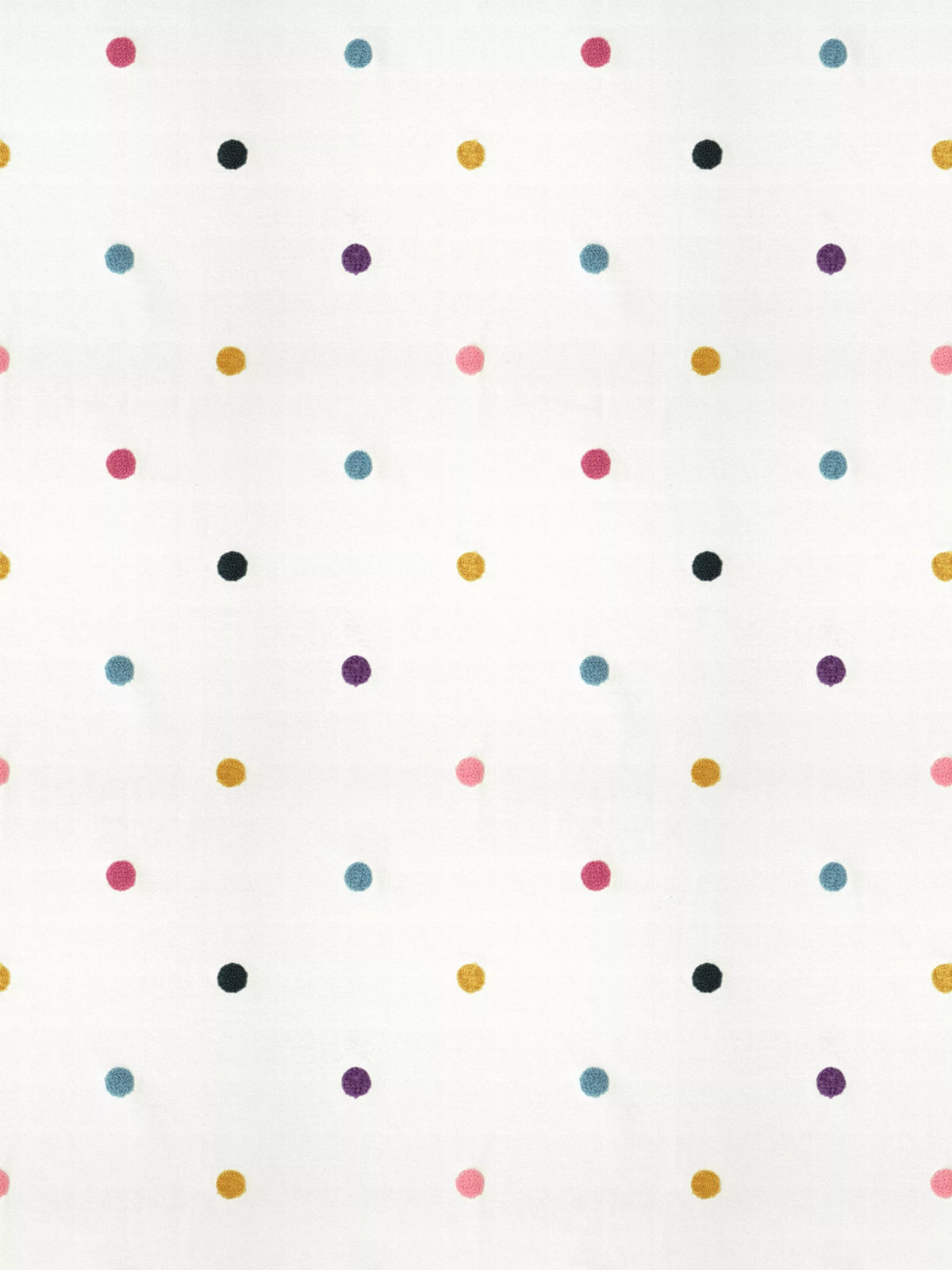 Harlequin Bon Bon fabric with embroidered spot pattern, UK version