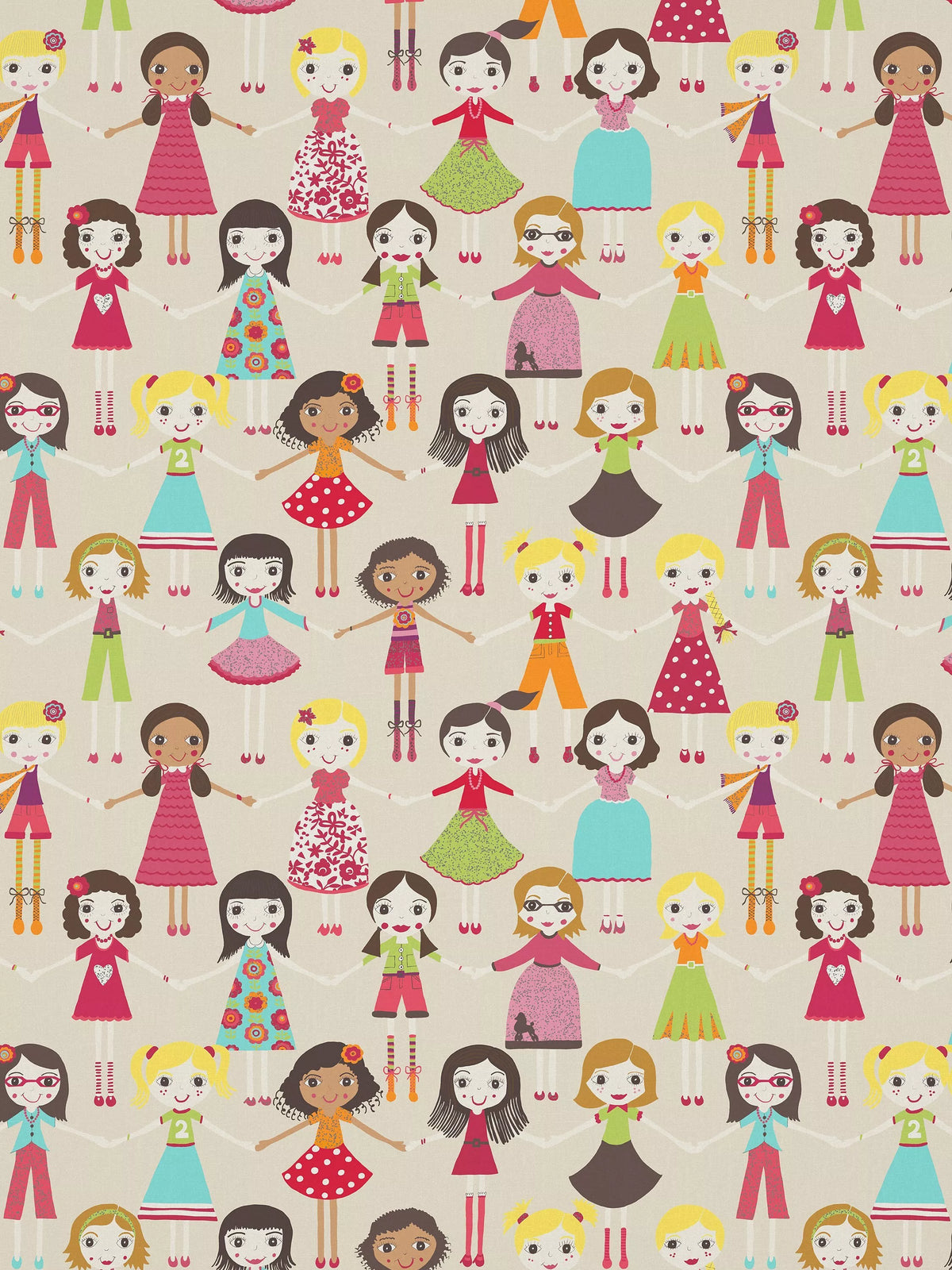 Harlequin Best of Friends furnishing fabric, UK version