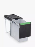 Carron Phoenix Linea 130 Under Counter Pull-Out Kitchen Waste Bin, 30L