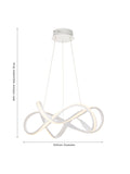 Bay Lighting Constance LED ceiling light matte painted finish 63cm diameter (British brand)