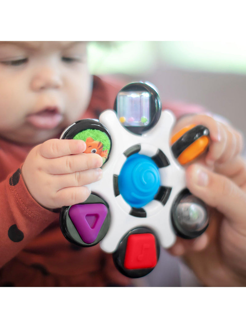 Baby Einstein Curiosity Clutch sensory toy with multiple activities for infants - British product