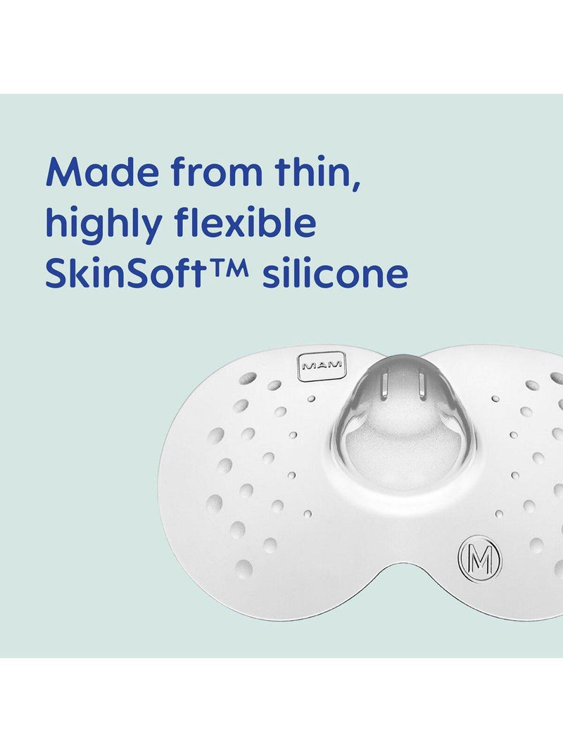 MAM Size 1 nipple shields pack of 2, imported from the UK