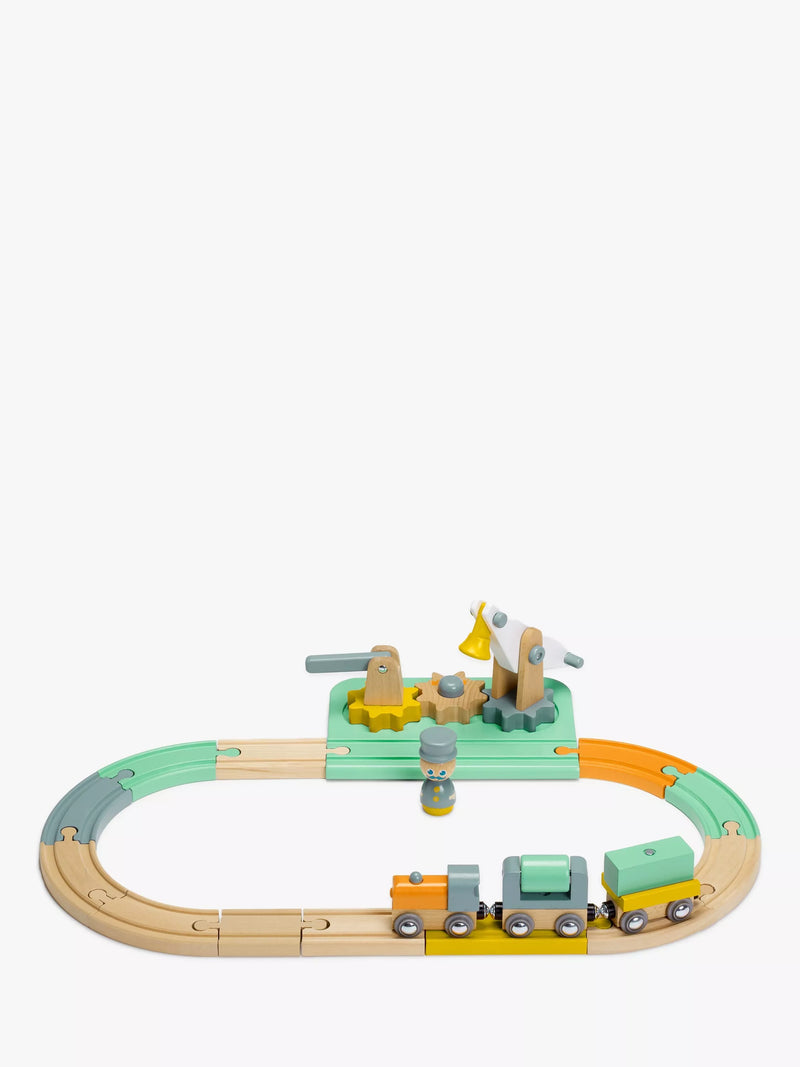 John Lewis My First wooden train set 17 pieces, imported from the UK