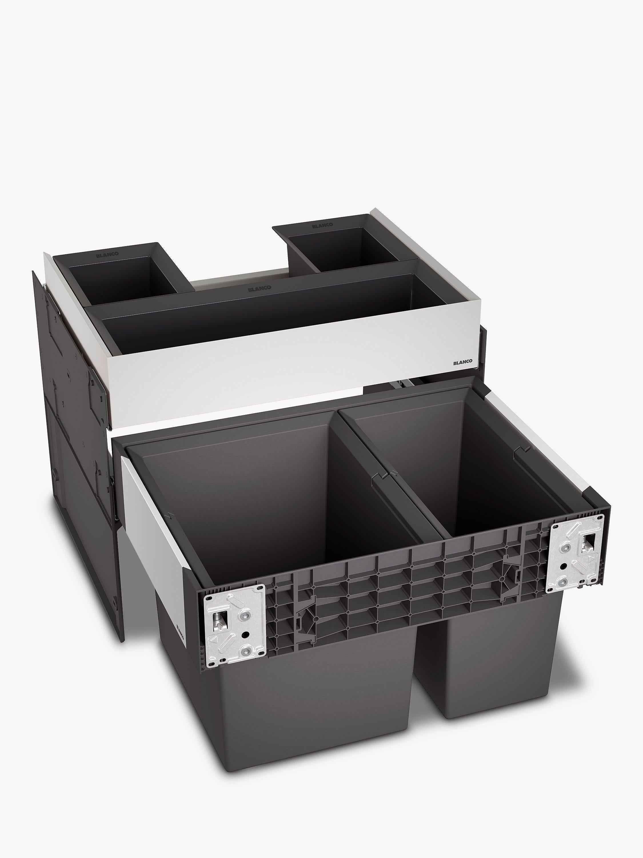 BLANCO under counter 2-section pull-out kitchen bin and organiser 49L - British product