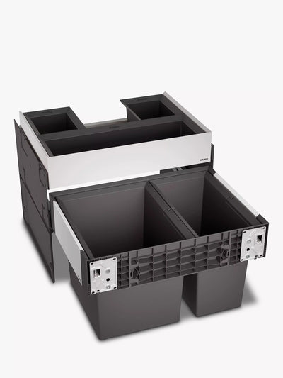 BLANCO Select Orga Under Counter 2-Section Pull-Out Kitchen Bin & Organiser 49L