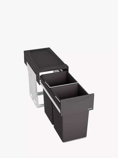 John Lewis BLANCO Select Botton Manual Under Counter 2 Section Pull-Out Kitchen Bin 30L- Buy online at McGrocer