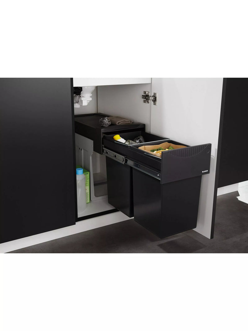 BLANCO under counter kitchen bin with two 30L sections - British product