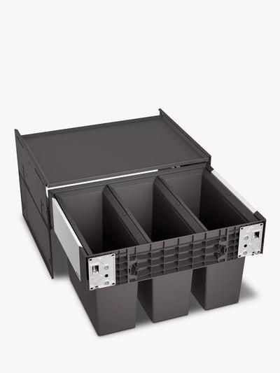 John Lewis BLANCO Select Under Counter 3-Section Pull-Out Kitchen Bin 45L- Buy online at McGrocer