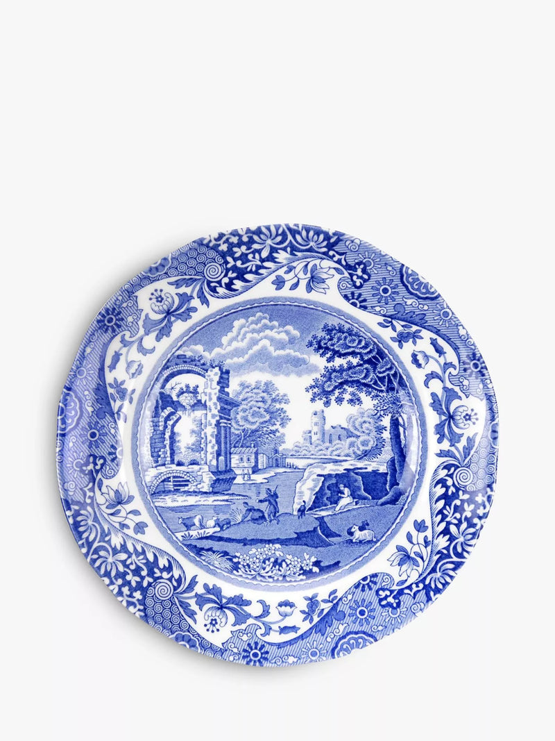 Spode Blue Italian tea plates set of 4, 15cm - British product
