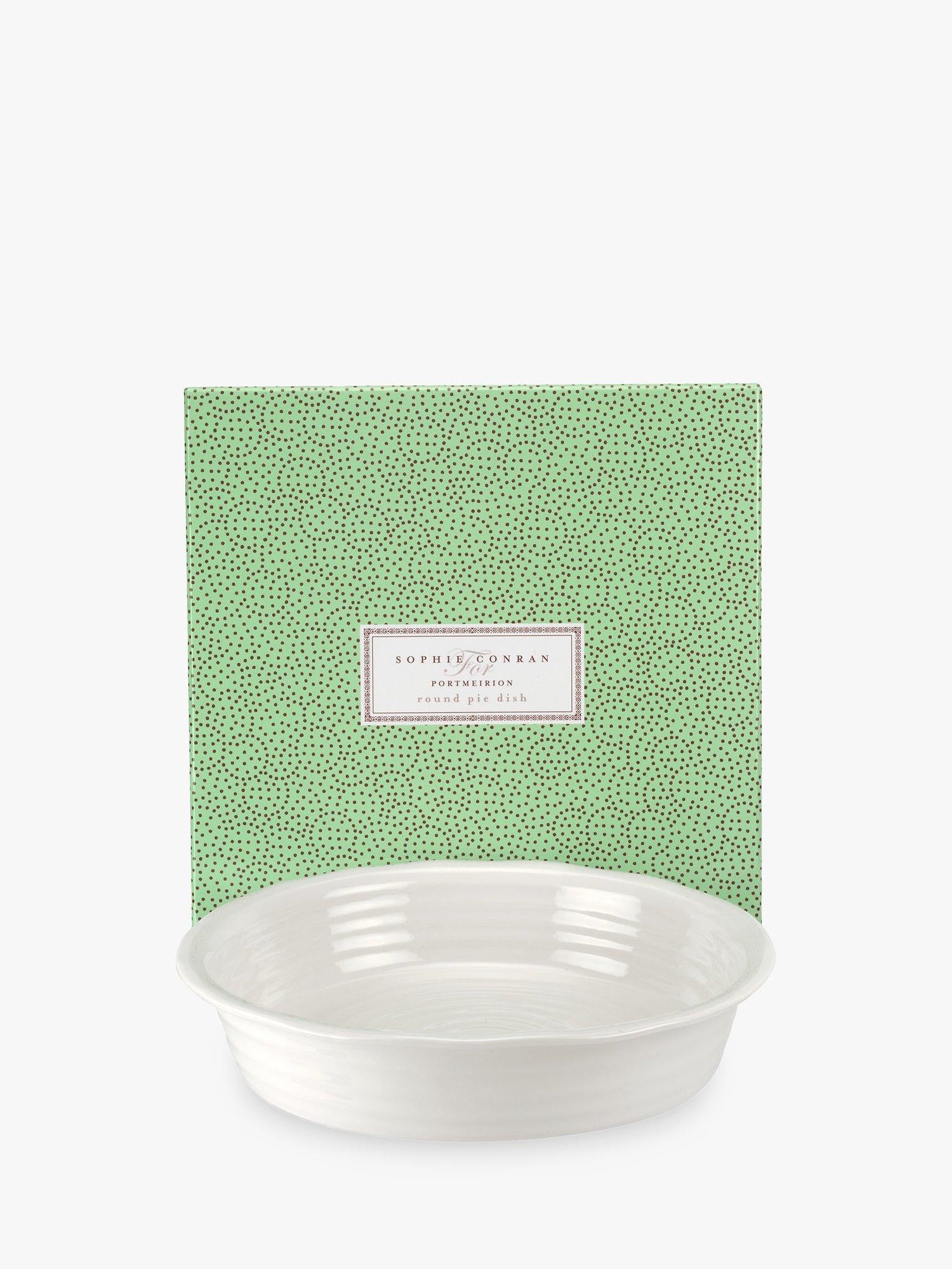 Sophie Conran Portmeirion porcelain pie dish 27cm white, imported from the UK