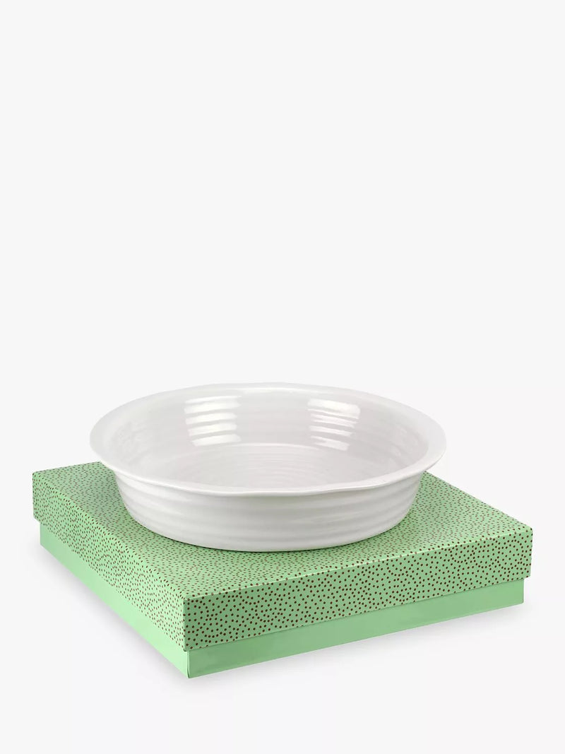 Sophie Conran Portmeirion porcelain pie dish 27cm white, imported from the UK