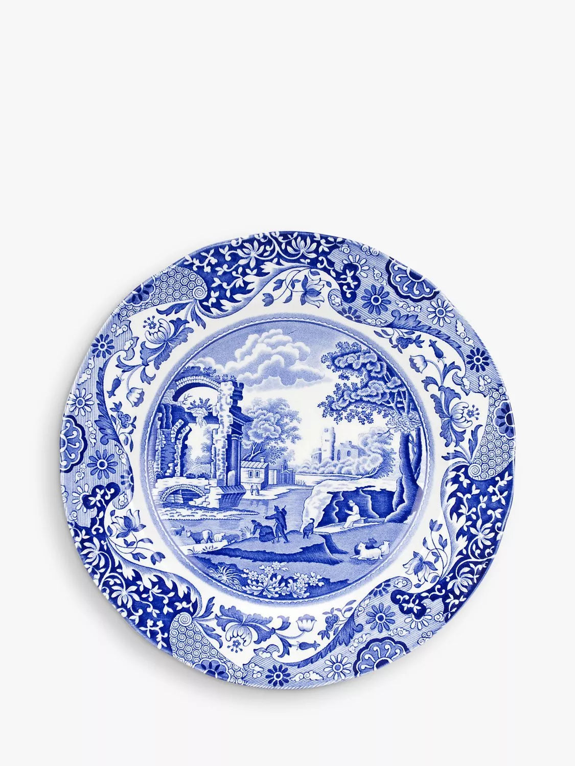 Spode Blue Italian dinner plates set of 4 27cm, imported from the UK