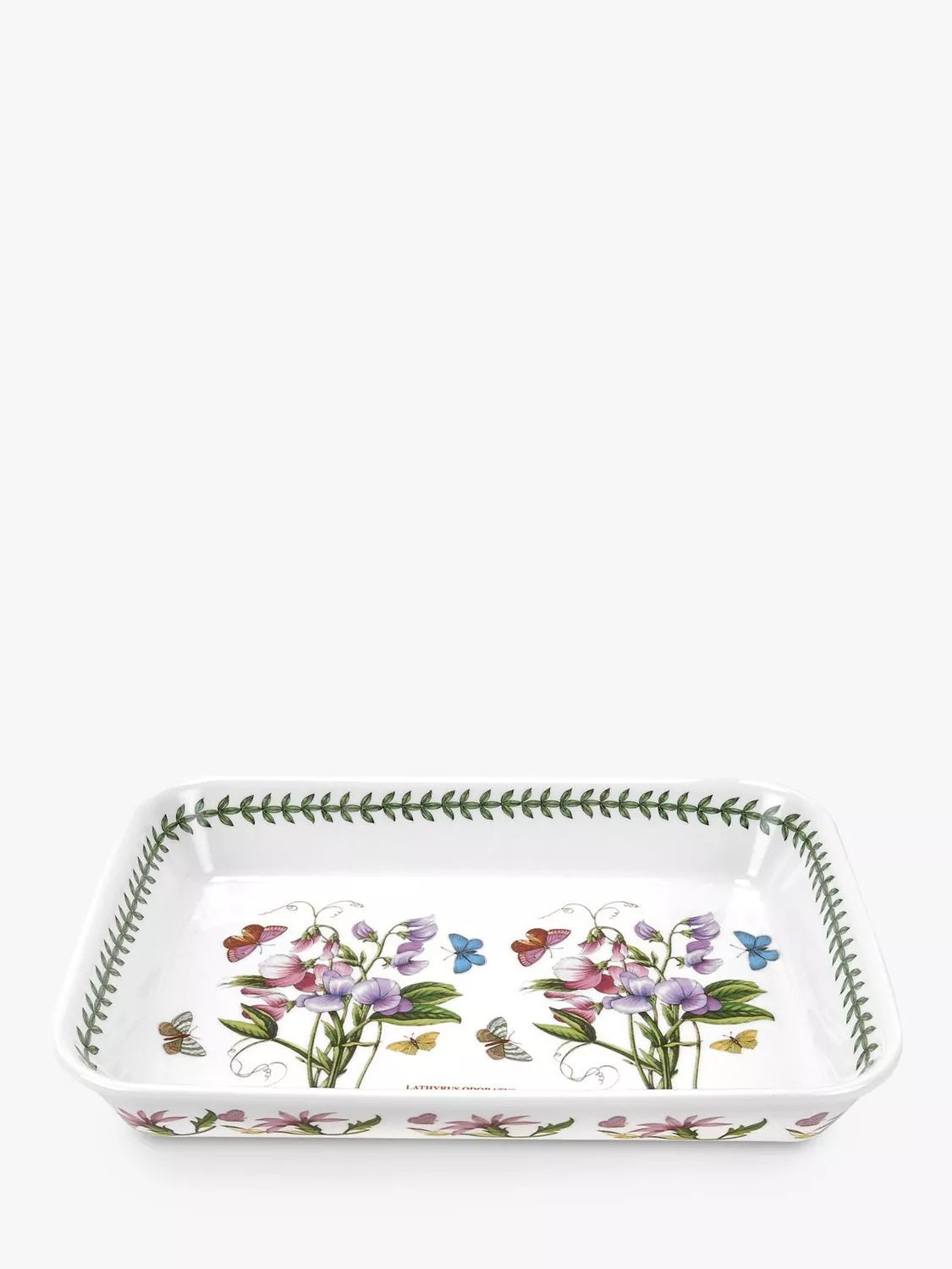 Portmeirion Botanic Garden sweet pea lasagne dish 36.5cm (British brand)