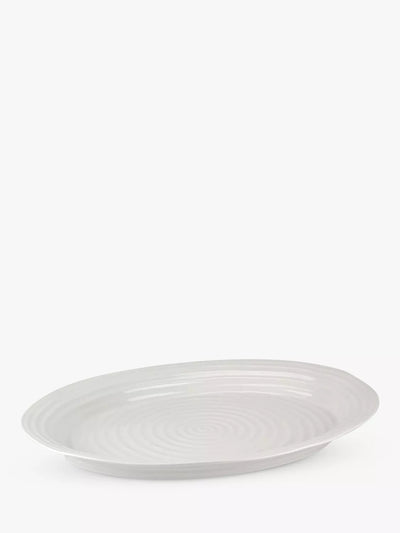 John Lewis Sophie Conran for Portmeirion Large Oval Porcelain Platter White 51cm- Buy online at McGrocer
