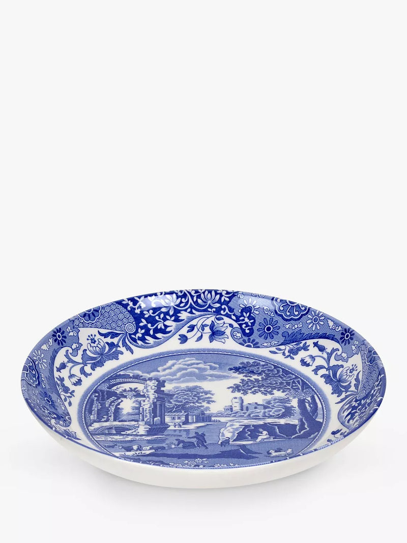 Spode Blue Italian pasta bowls set of 4 23cm (British brand)