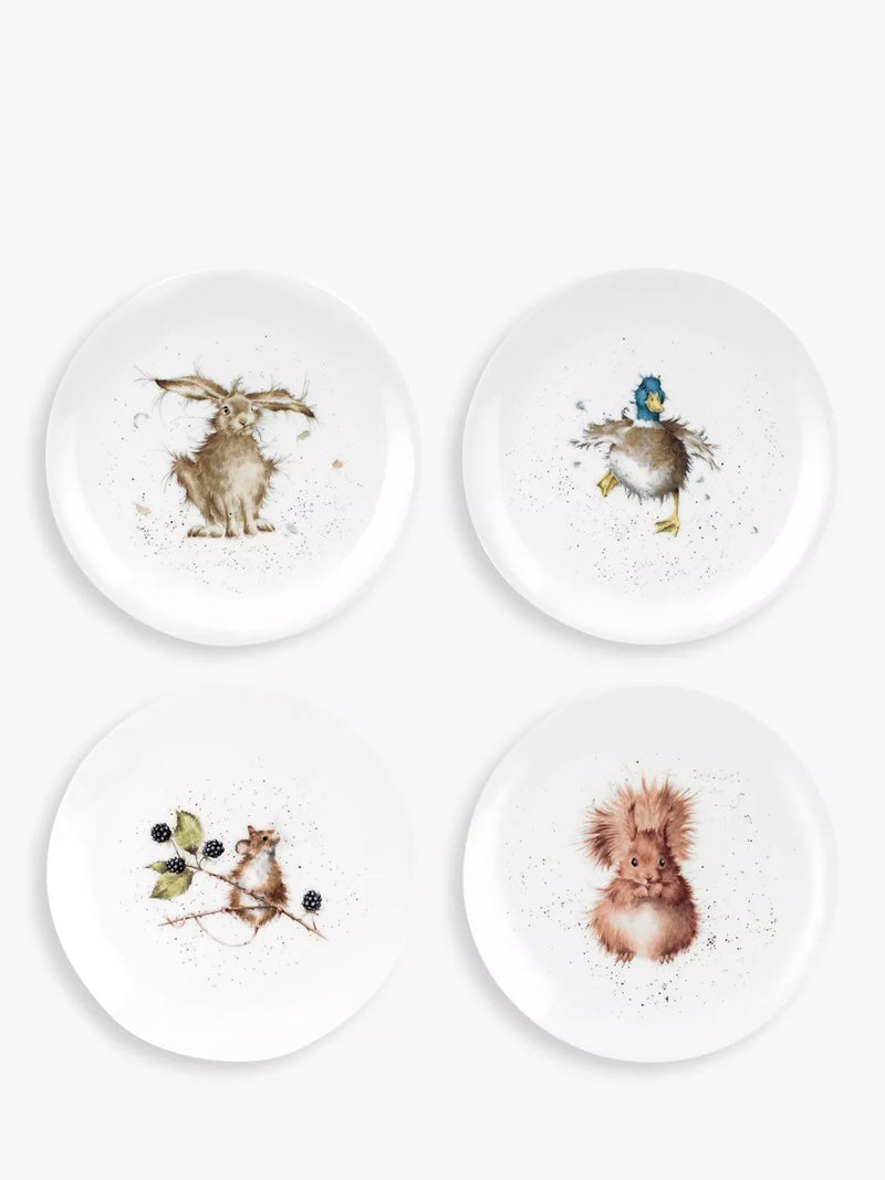 Wrendale Designs 12 piece bone china dinnerware set, imported from the UK