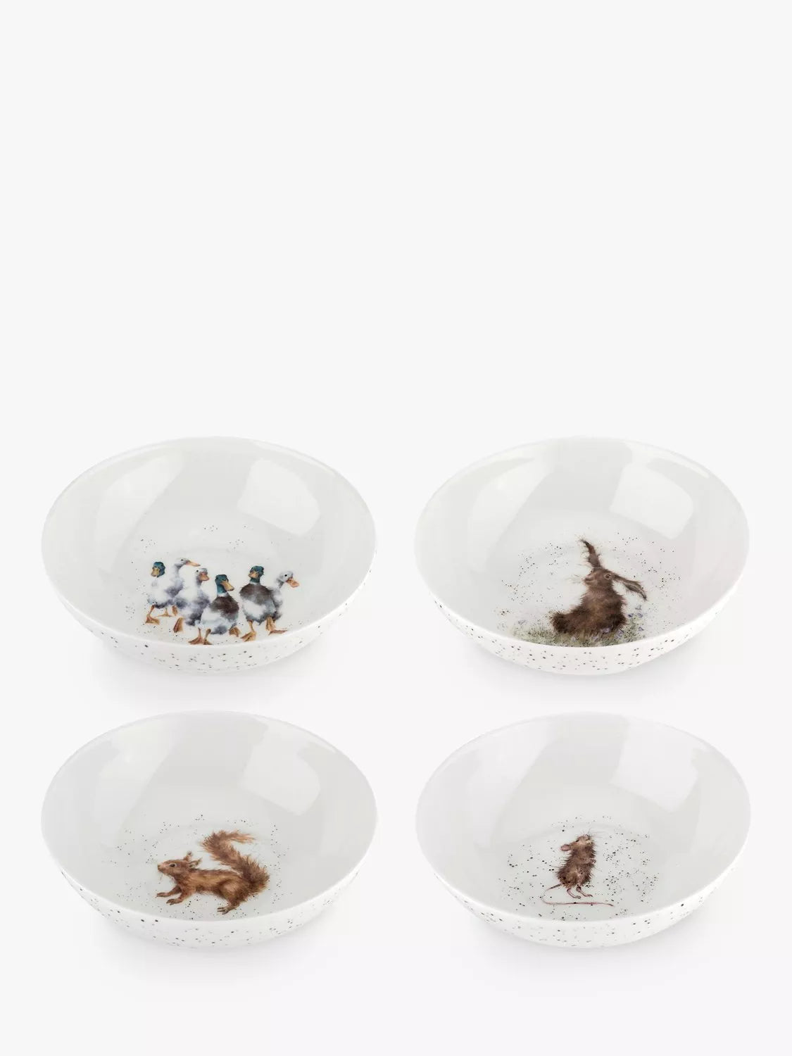 Wrendale Designs 12 piece bone china dinnerware set, imported from the UK