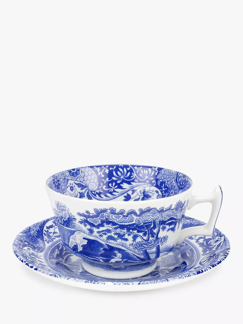 Spode Blue Italian cup and saucer set, imported from the UK
