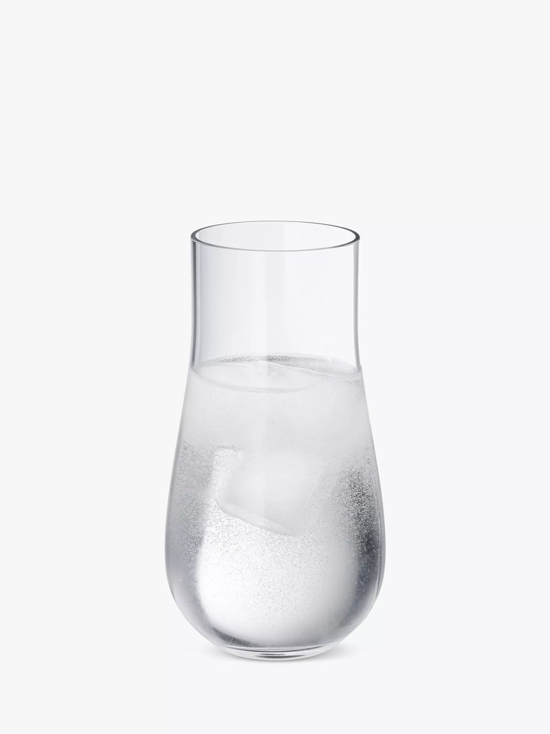 Georg Jensen lead-free crystal tall tumbler set of 6, 450ml clear - British product