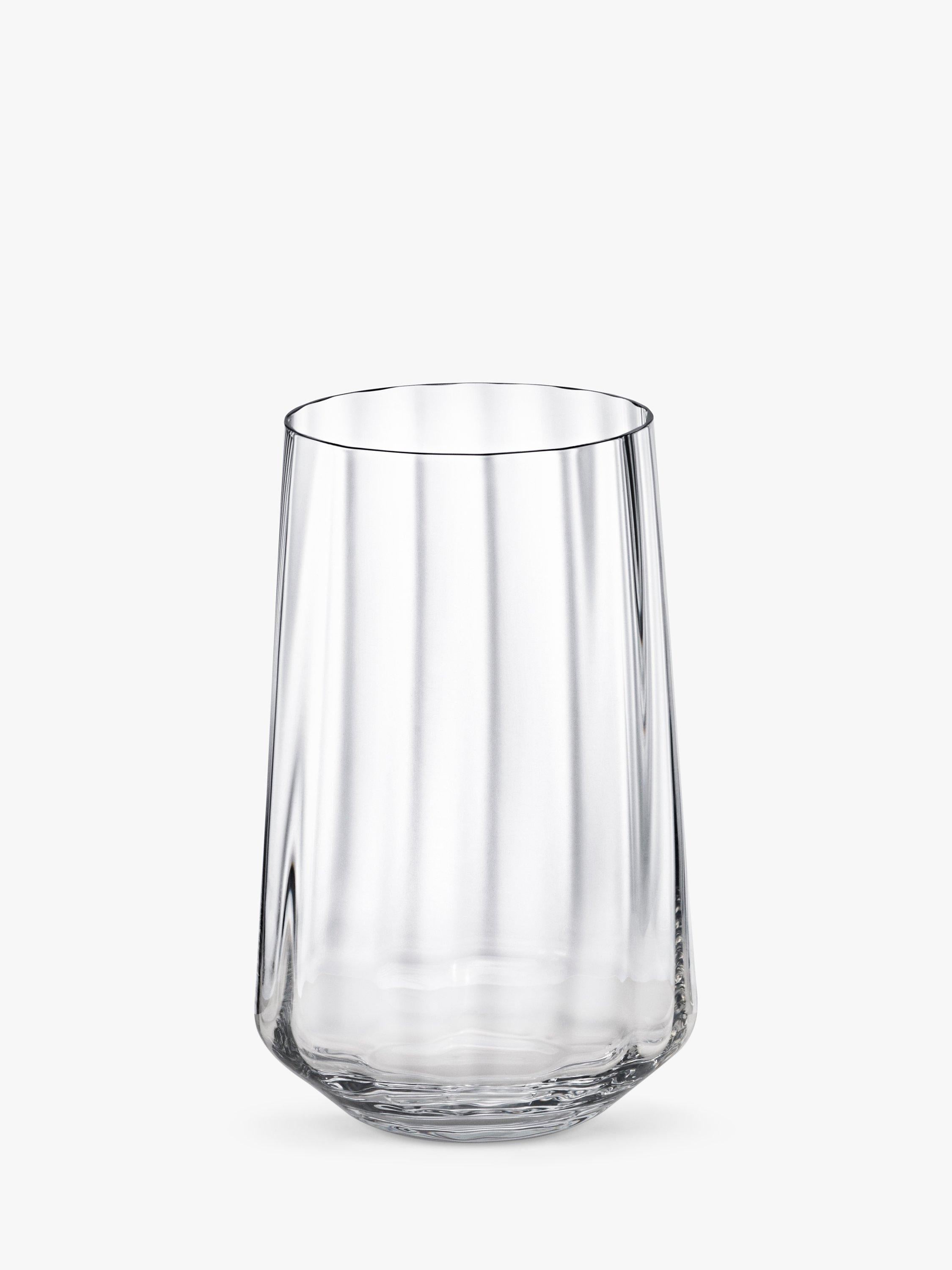 Georg Jensen Bernadotte crystal tumblers clear set of 6 380ml, UK version