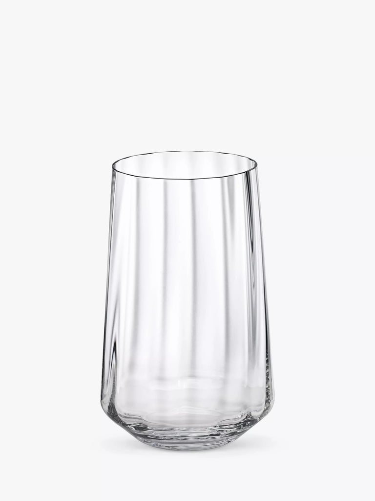 Georg Jensen Bernadotte Tall Crystal Tumbler, Set of 6, 380ml, Clear