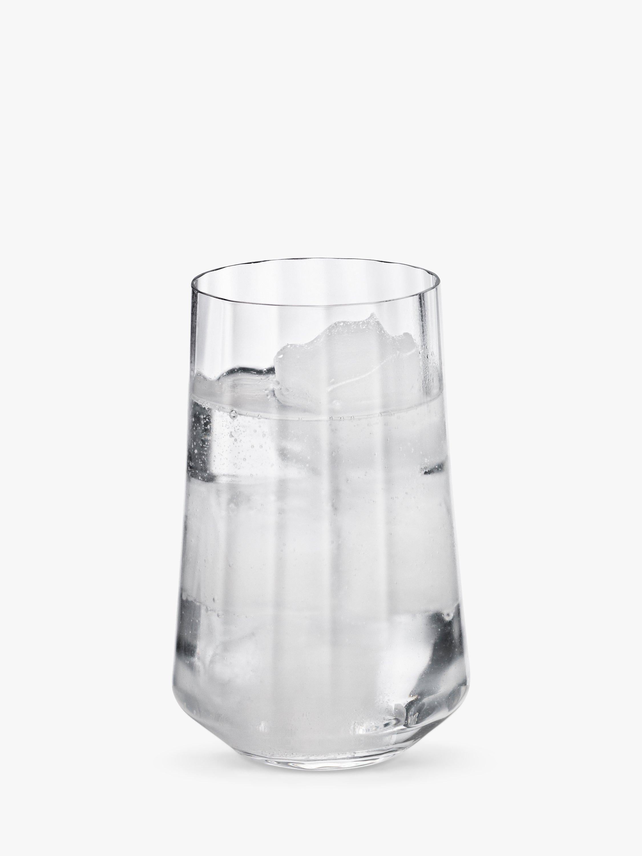 Georg Jensen Bernadotte crystal tumblers clear set of 6 380ml, UK version
