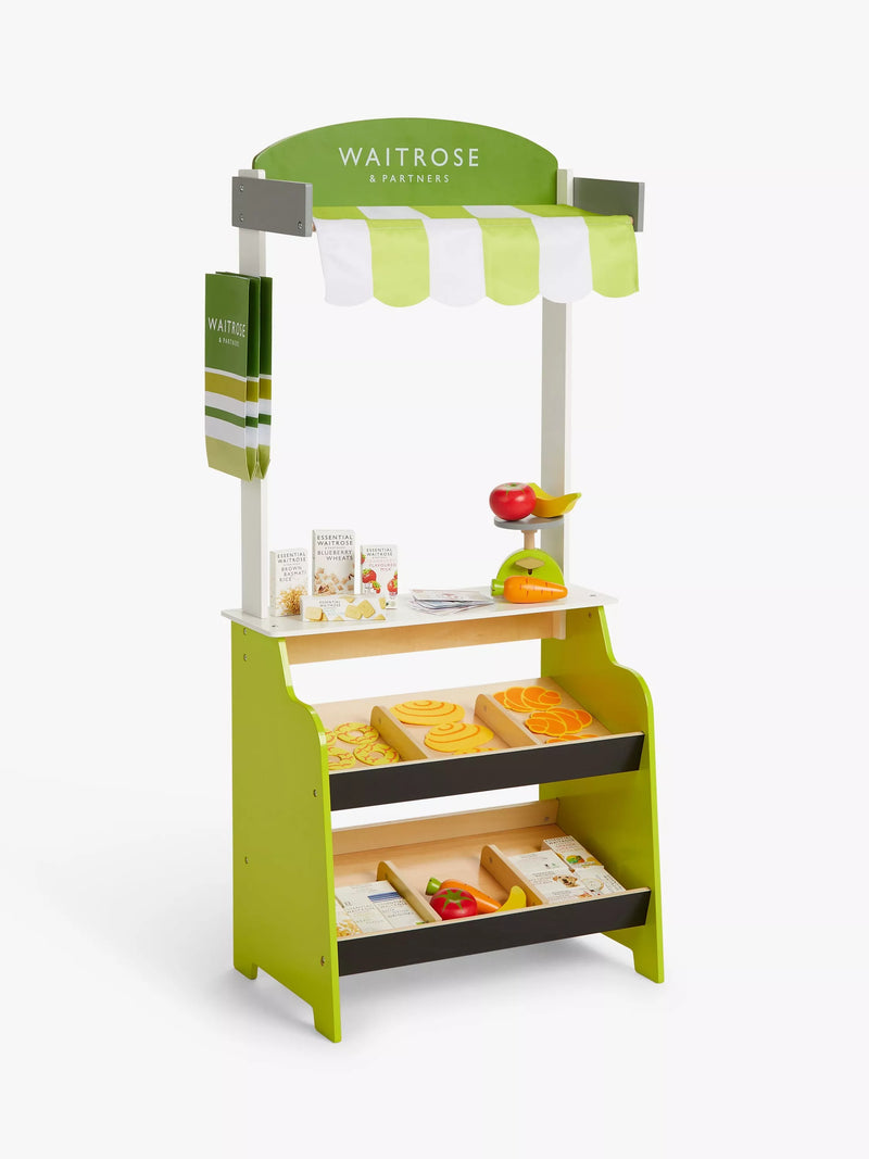 John Lewis Waitrose wooden supermarket toy playset - British product