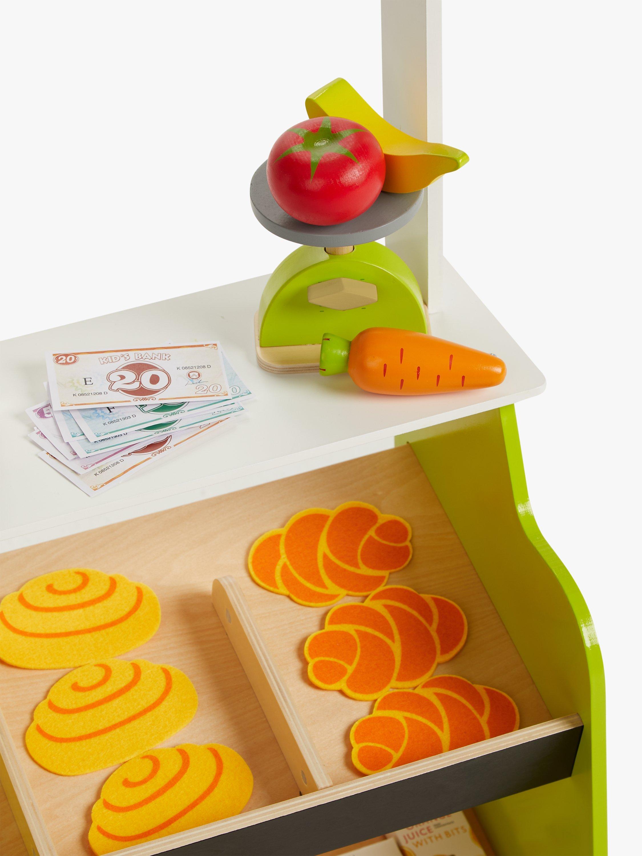 John Lewis Waitrose wooden supermarket toy playset - British product