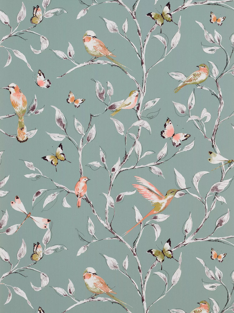 John Lewis Hummingbird Trees Wallpaper H10.06 x W52cm