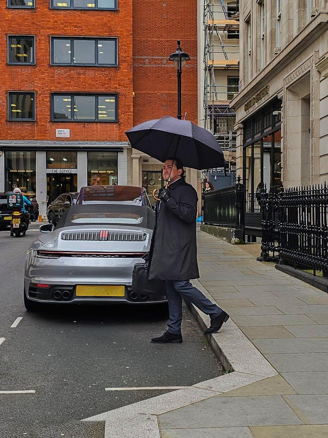 Fulton Mayfair walking umbrella black - British product