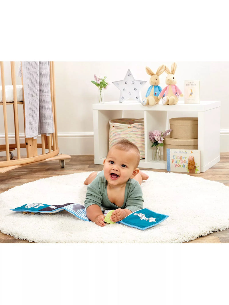 Rainbow Designs Peter Rabbit soft unfold book with textures and mirror (British brand)