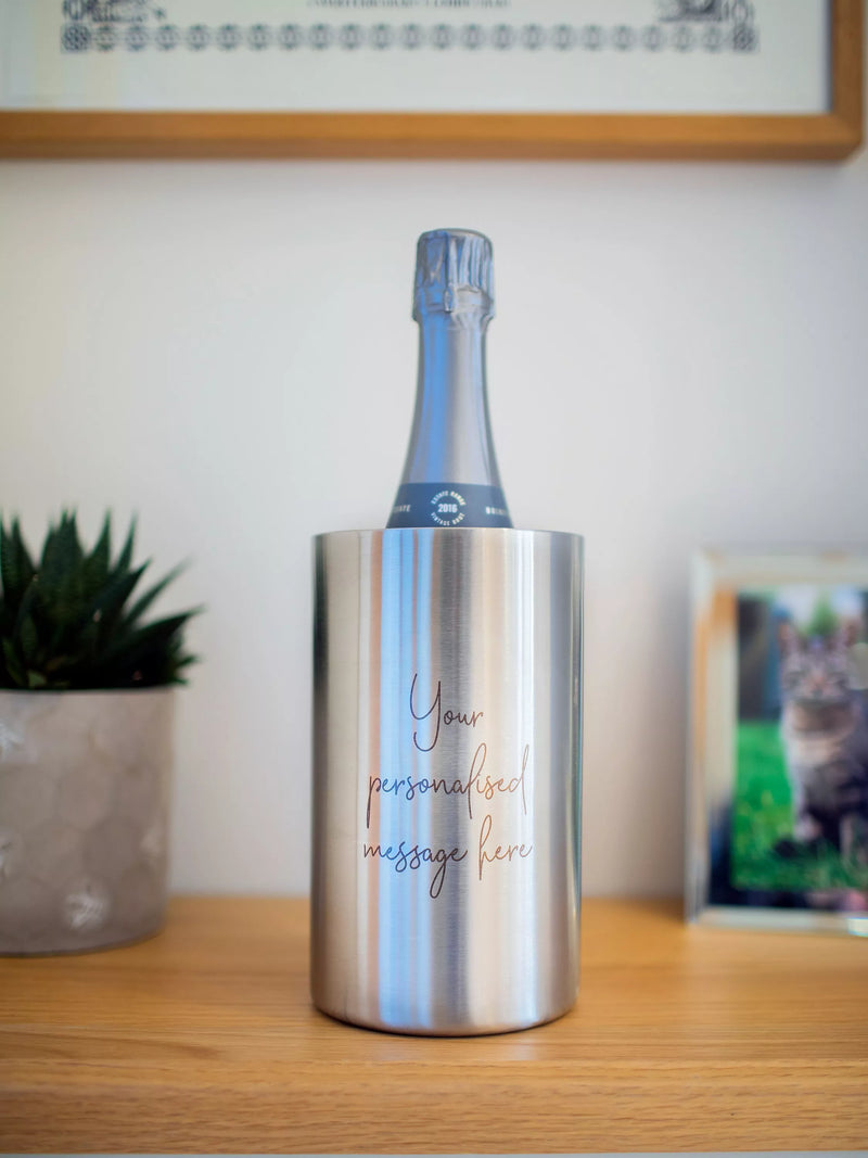Totally About You personalised message wine cooler (British brand)