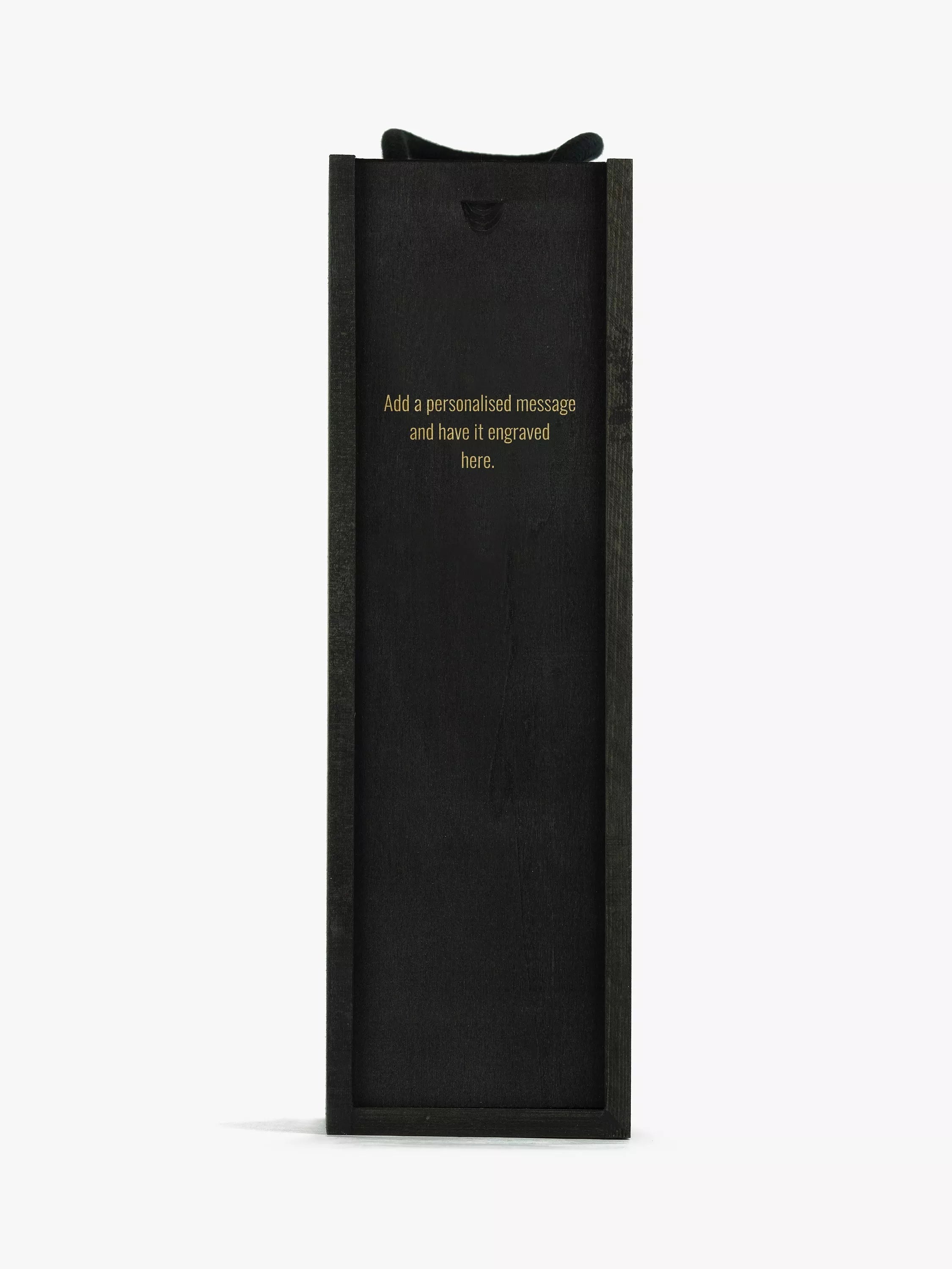 Totally About You personalised sliding lid pine wood wine box for standard bottle (British brand)