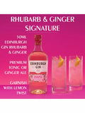 Edinburgh Gin rhubarb and ginger flavoured gin 70cl bottle - British product