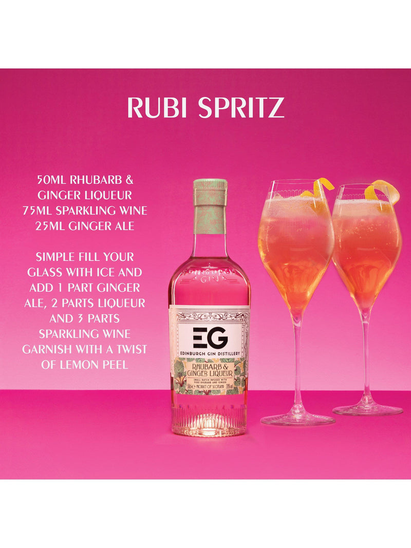 Edinburgh Gin Rhabarber-Ingwer-Likör 50cl - Britisches Produkt