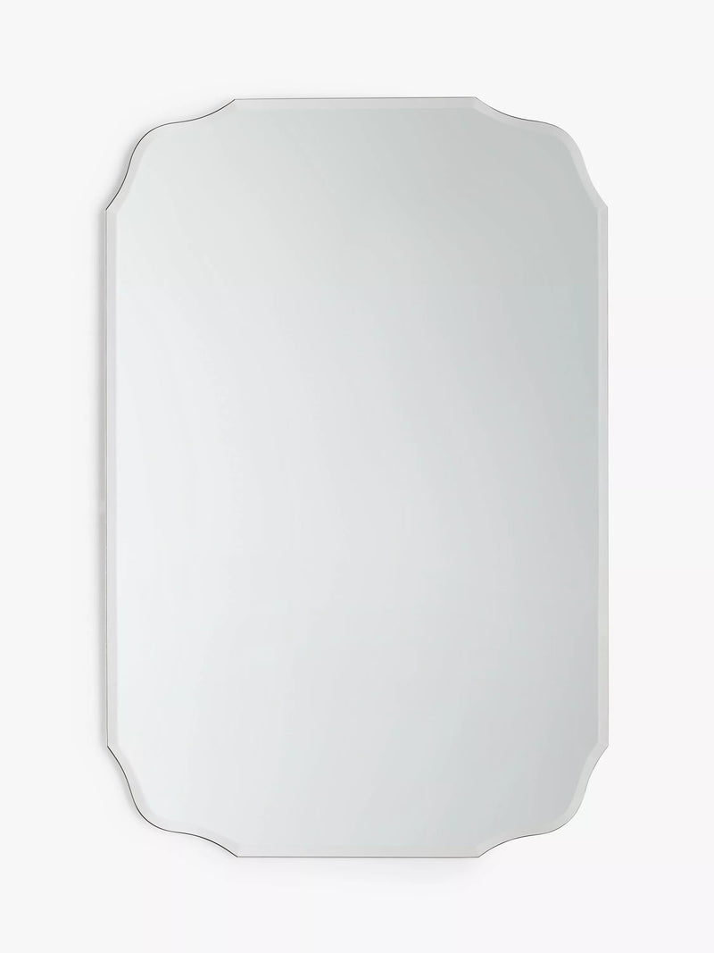 John Lewis vintage bathroom mirror scalloped shape, UK version