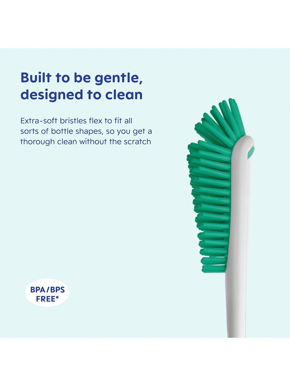 MAM soft silicone baby bottle cleaning brush, imported from the UK